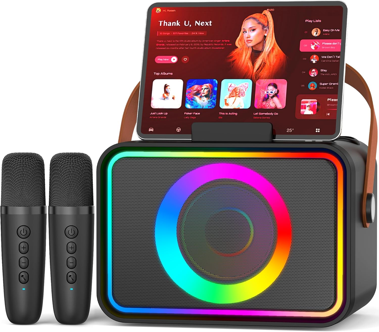 Караоке-машина Bluetooth с 2 беспроводными микрофонами (2964183562)