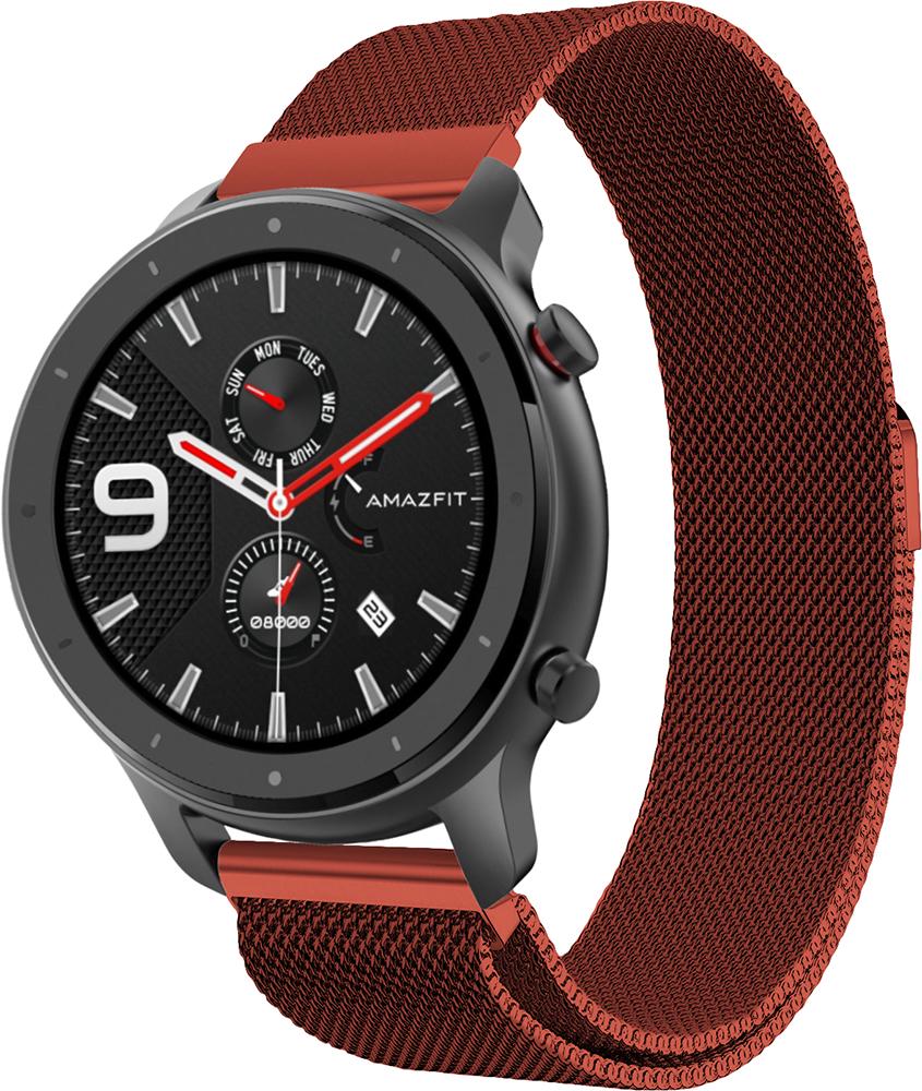 Ремешок Миланская петля Milano Amazfit GTR 47 мм Red (19377)
