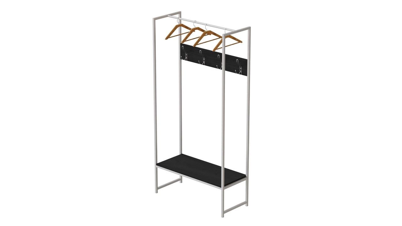 Вешалка напольная модульная Ferrum-decor Трелис 12 ДСП 16 мм 180x90x38 см Белый/Сосна Кембра (FRD-104318)