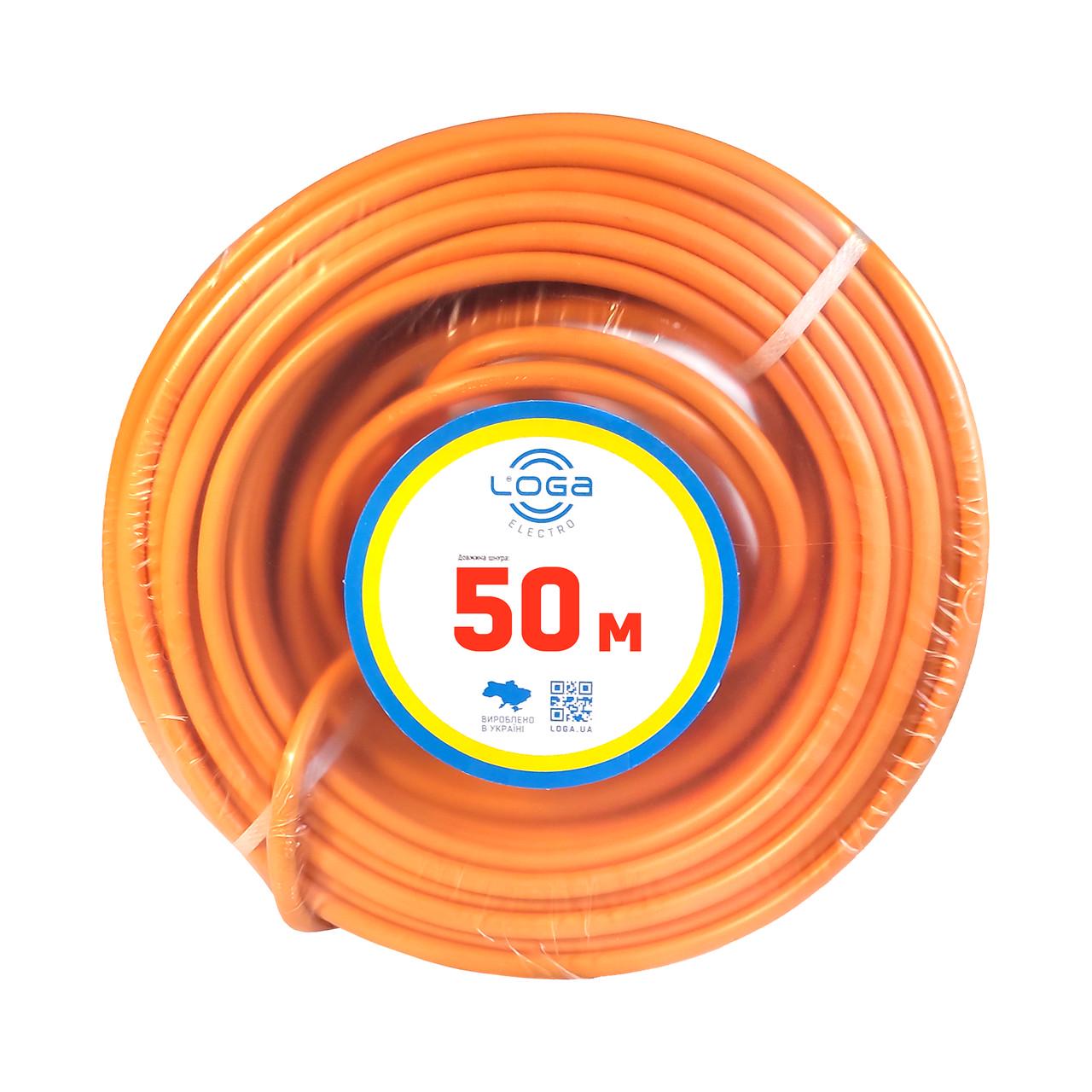 Подовжувач Loga з виносною розеткою 50 м 2х1,5 мм2 "тато-мама" ГОСТ ПВС 3000 Вт 16А 250 В (19111-е) - фото 2 Подовжувач Loga з виносною розеткою 50 м 2х1,5 мм2 "тато-мама" ГОСТ ПВС 3000 Вт 16А 250 В (19111-е) - фото 2