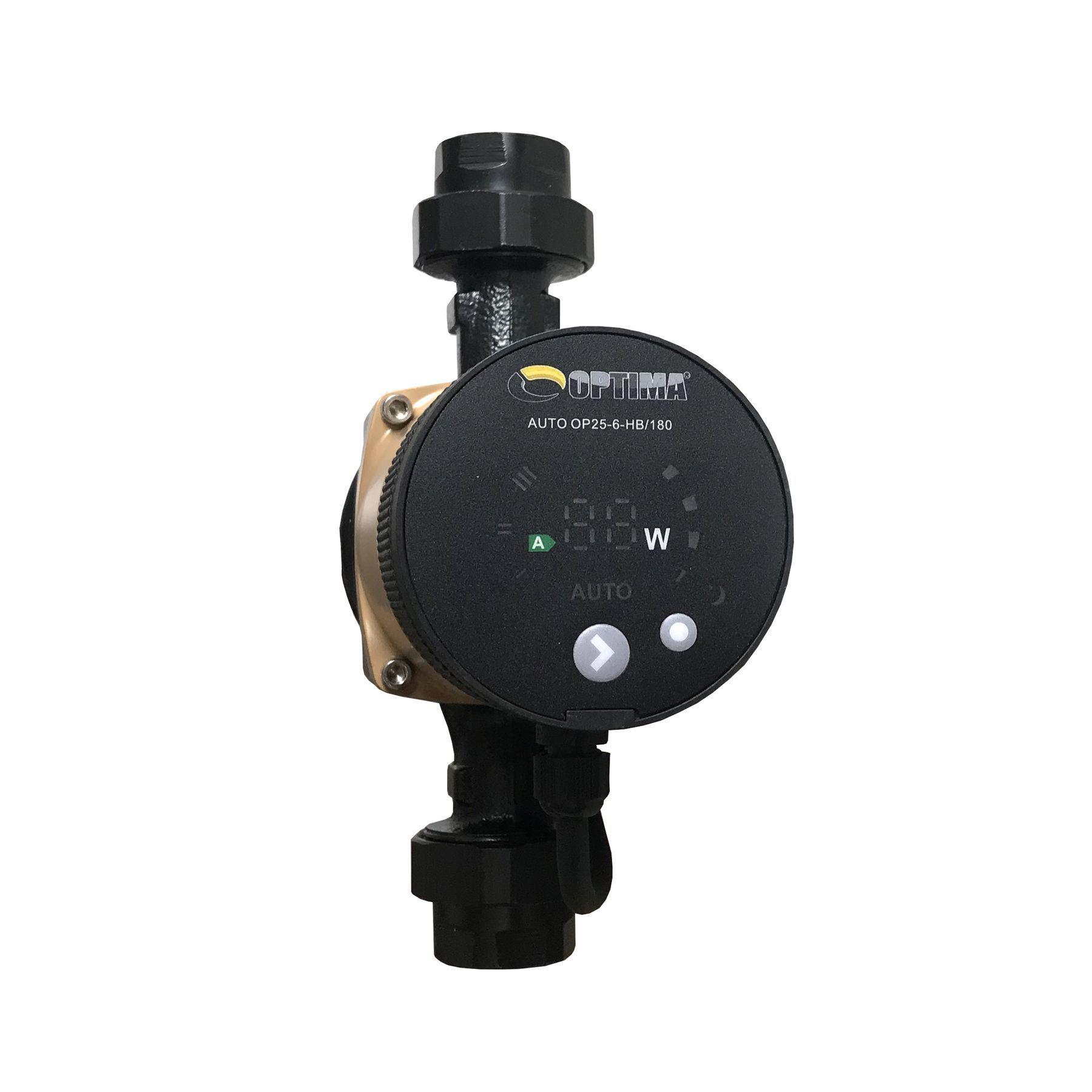 Насос циркуляционный Optima OP25-60Auto энергосберегающий 180 мм с гайками