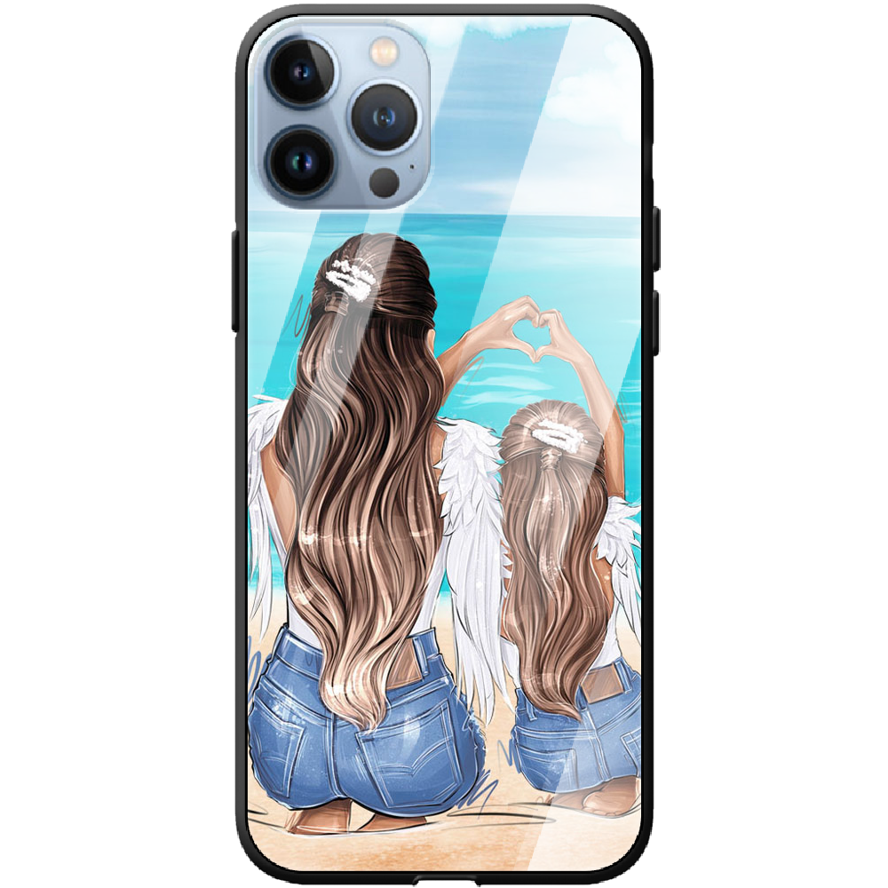 Чехол BoxFace iPhone 13 Pro Family Vacation Черный силикон со стеклом (43365-up2380-43867)