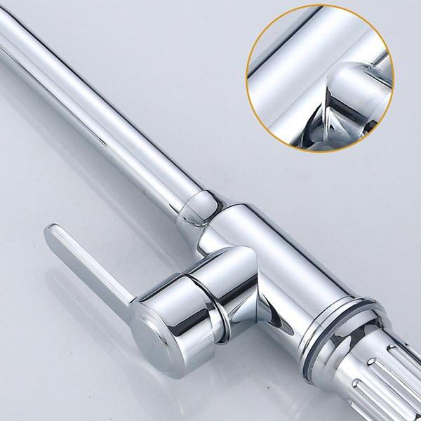 Смеситель высокий Sofo Su_01 для мойки хромированный однорычажный для горячей и холодной воды - фото 6