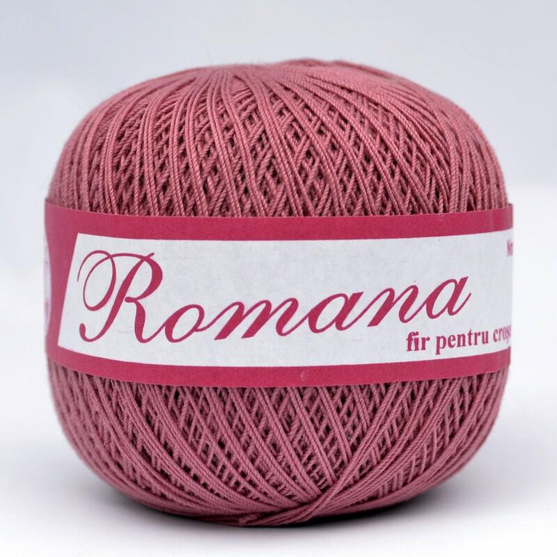 Пряжа хлопковая Romanofir Romana 1213 Сухая роза (6952)