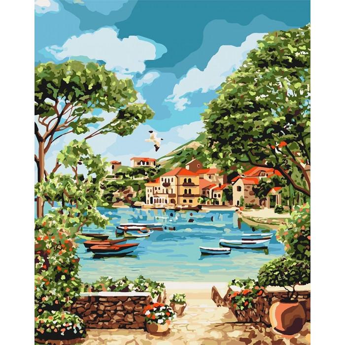 Картина по номерам Идейка "Отдых в бухте" 40х50 см (KHO2738)