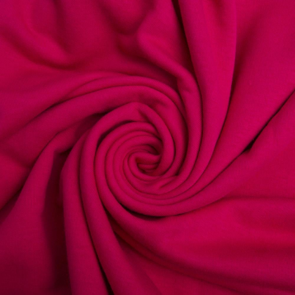 Ткань трикотаж Сезон трехнить петля Малина (23790)