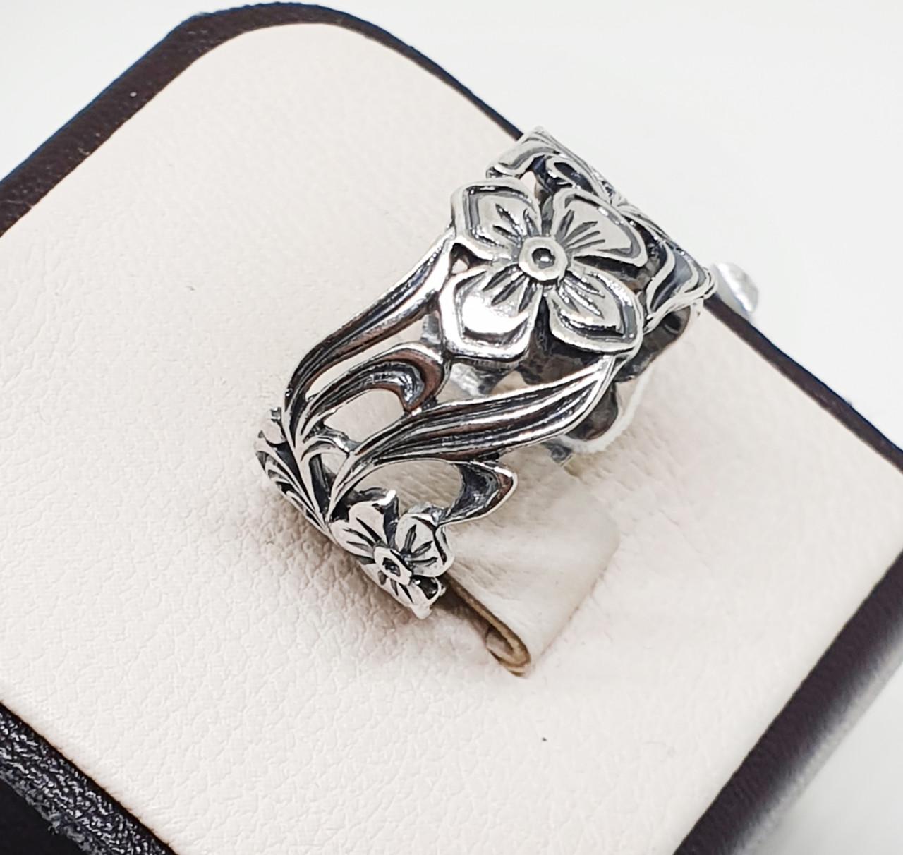 Кольцо серебряное Цветы р. 21 5,22 г (1501831645)