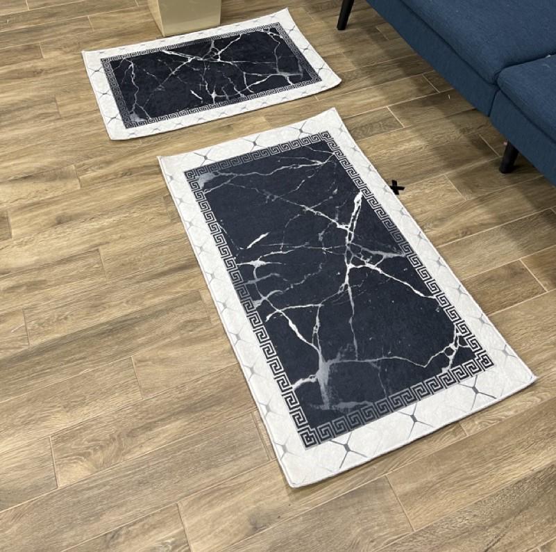 Набір килимів безворсові Gold Kilim на силіконовій основі з мікровелюру 50x80/60х100 см (1078)