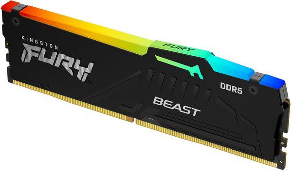 Оперативна пам'ять Kingston DDR5 5200 FURY Beast RGB 16 GB (KF552C40BBA-16) - фото 2