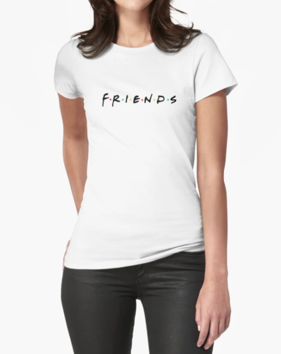 Футболка Женская Stedman с принтом Friends M Белый