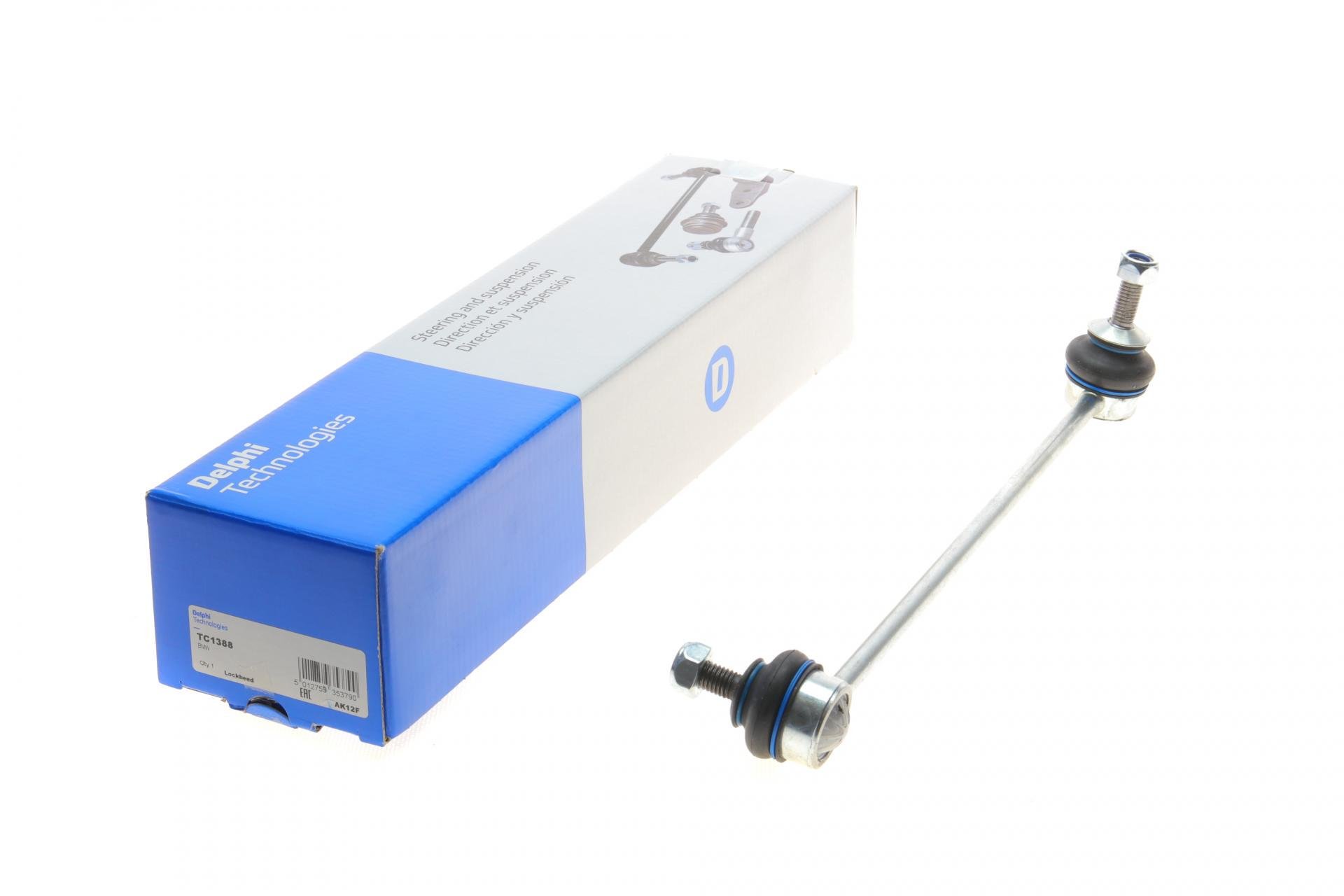Тяга стабілізатора переднього DELPHI L BMW 5 E60/E61 03-10 L 300 мм M54/M57/N43/N46/N52/N53 (TC1388)