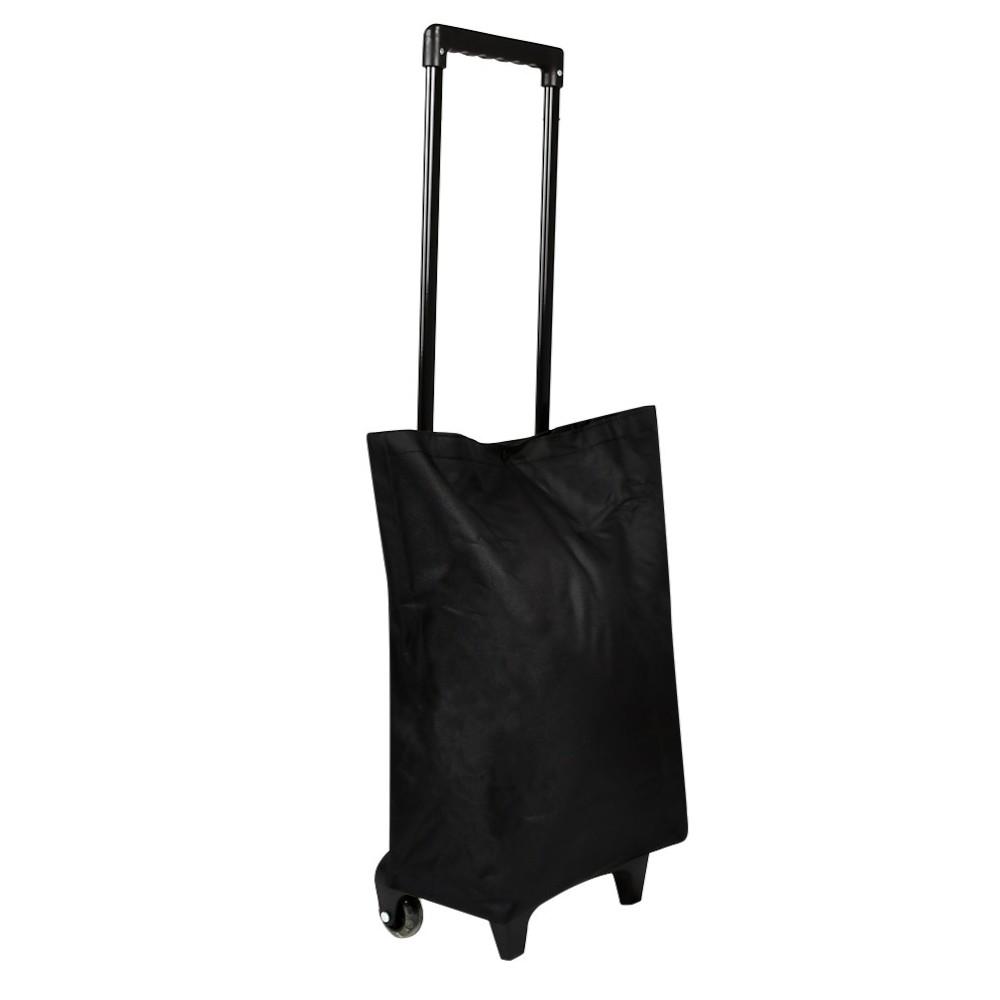 Сумка-тачка складана Stenson R32864 на колесах 32x40x15 см Чорний (27316752)