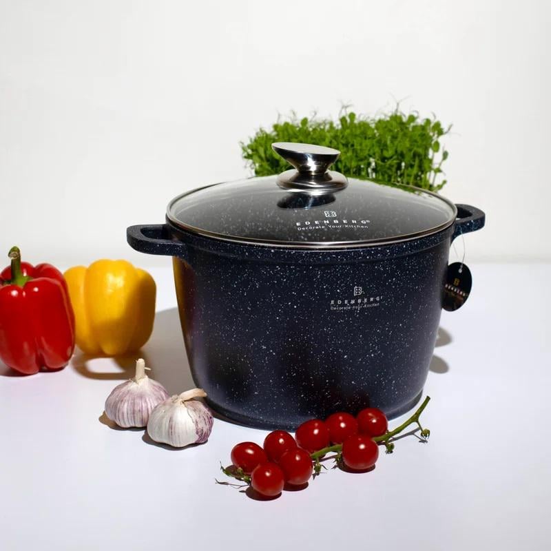 Казан глубокий Edenberg EB-1171 с мраморным покрытием 6,2 л (EB-1171) - фото 3