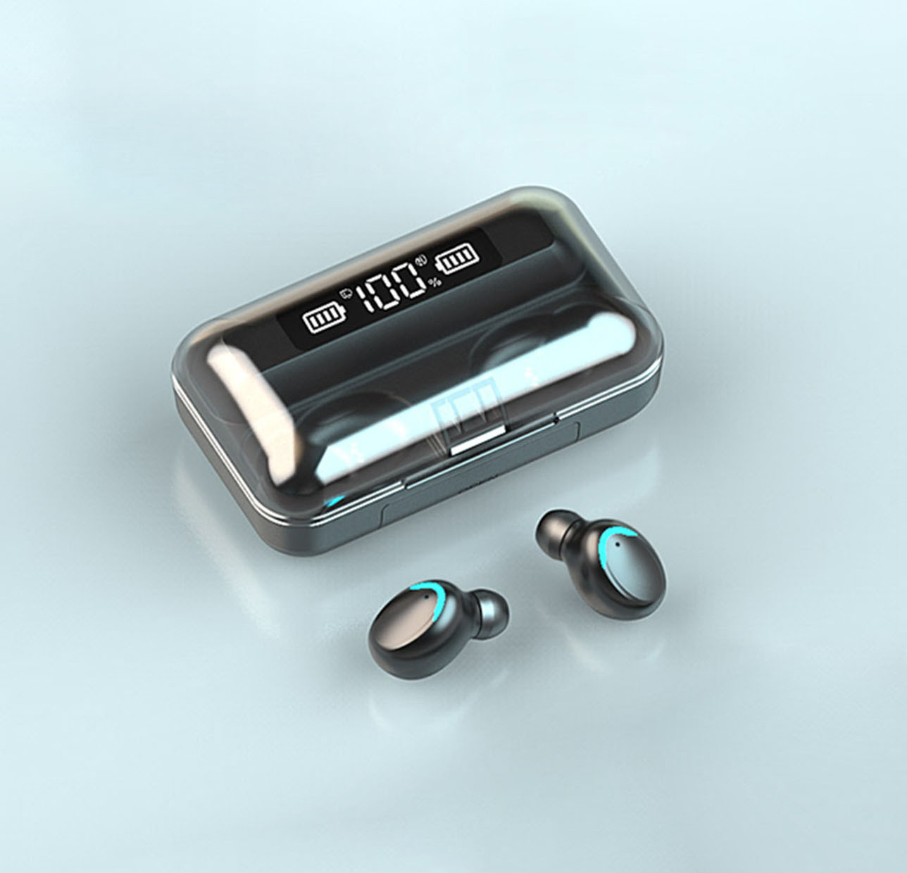 Наушники сенсорные Bluetooth с цифровым кейсом (29433614) - фото 7 Наушники сенсорные Bluetooth с цифровым кейсом (29433614) - фото 7