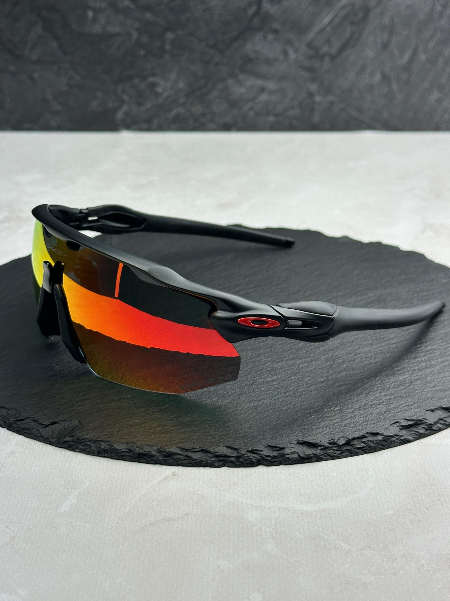 Солнцезащитные очки Oakley Radar EV Advancer OO9442 матовые с линзой Prizm Ruby спортивные мужские Черный