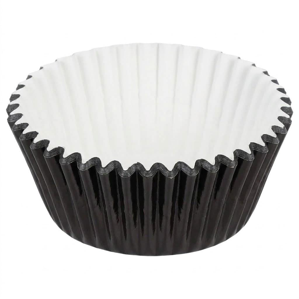 Формочки бумажные для кексов Stenson R97447-11 Глянец 5x3 см 100 шт. Black (38473475)
