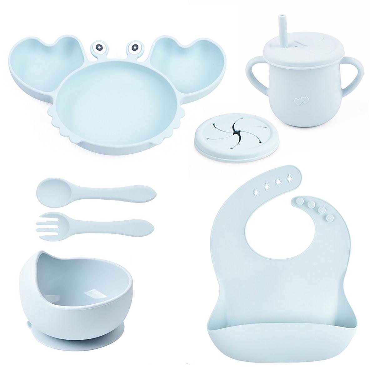 Набір дитячого посуду Краб KR Y5 силіконовий (62283)