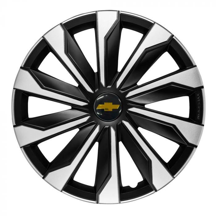 Колпаки 4 Racing Typhoon Chevrolet 4 шт. R14 Silver/Black (29670972)