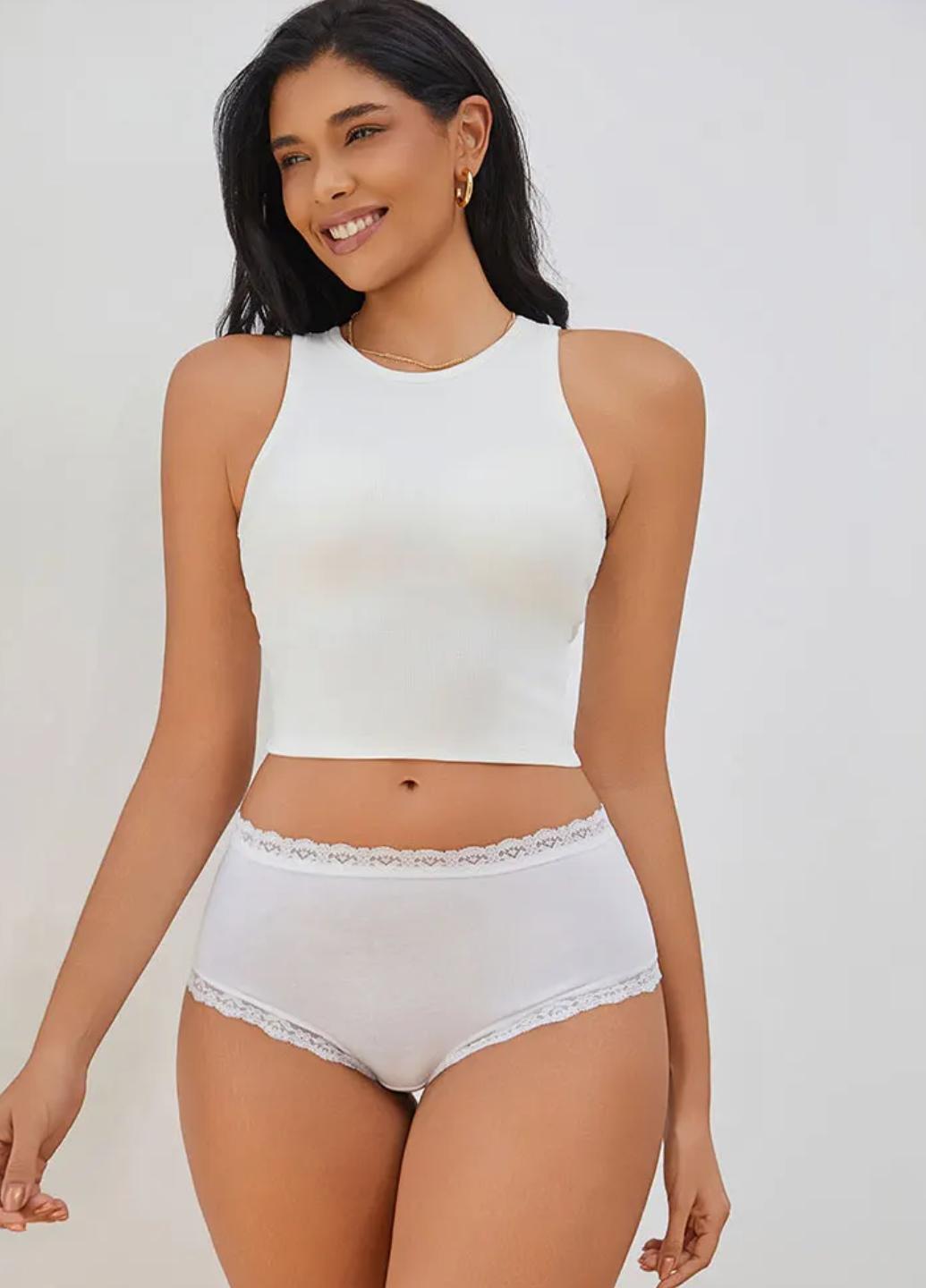 Трусики сліпи жіночі бавовняні з мереживом Comfort Inspiration L Білий (1954-46-03) - фото 4 Трусики сліпи жіночі бавовняні з мереживом Comfort Inspiration L Білий (1954-46-03) - фото 4