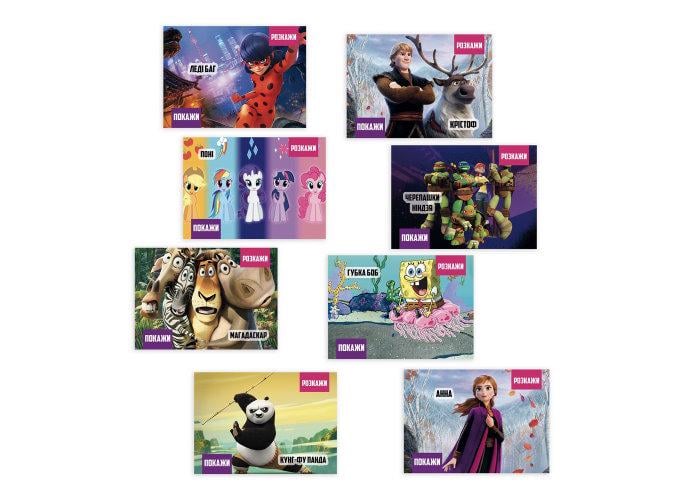 Настільна гра ПОКАЖИ АБО РОЗКАЖИ МУЛЬТФІЛЬМИ (ВР_ПРМУ) - фото 4