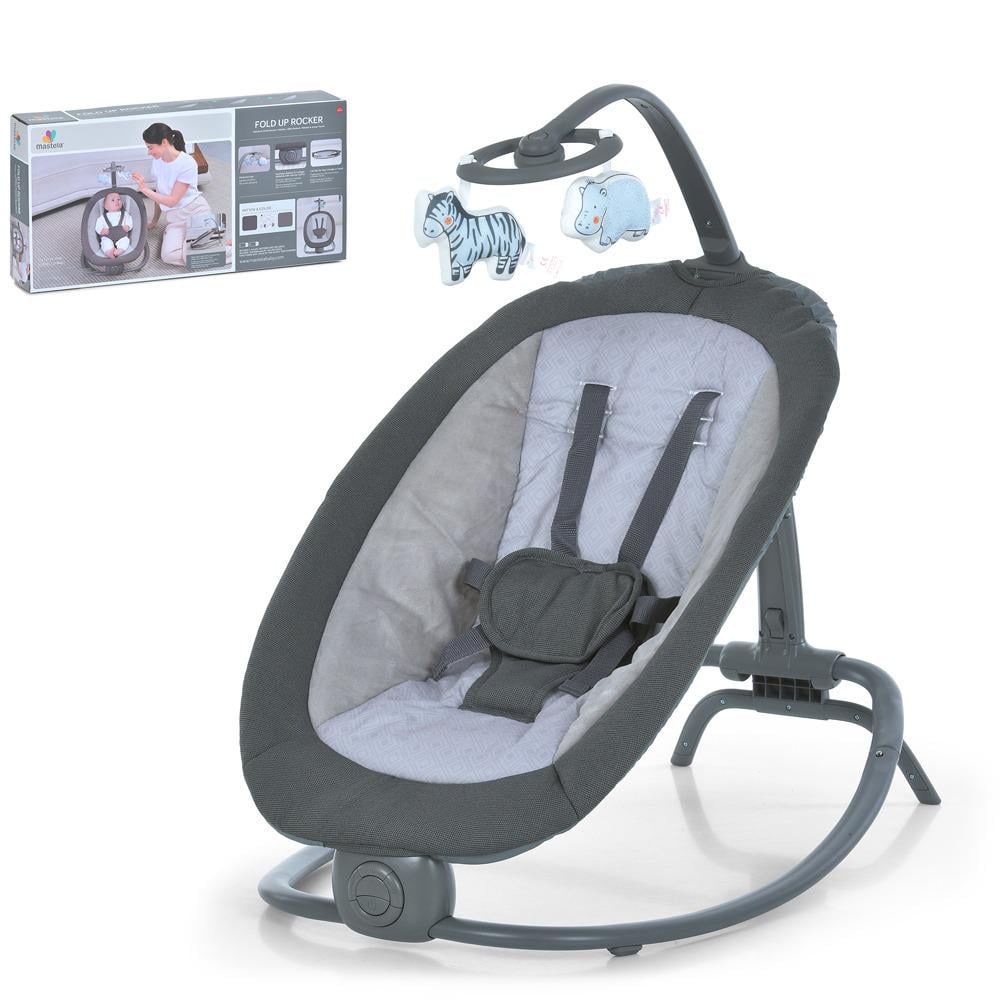 Укачивающий центр-шезлонг 6605 электронный с игрушками (29239414)