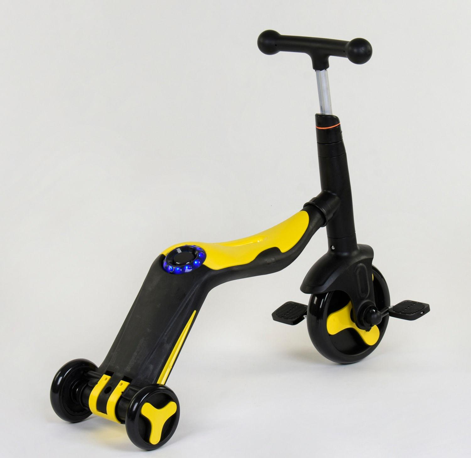 Самокат детский Best Scooter JT 10993 3в1 8 мелодий колеса PU Желтый (17695682)