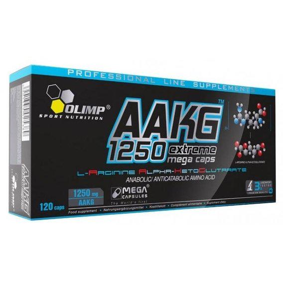 Аргінін для спорту Olimp Nutrition AAKG 1250 Extreme Mega 120 Caps