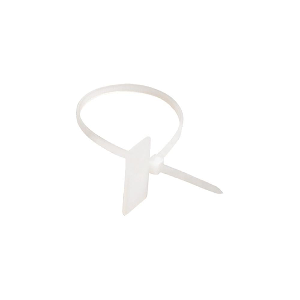 Хомут с маркировочной площадкой ДКС Quadro 2,5x110 мм/9,1х20,4 мм полиамид 1 шт. Белый (252110M)