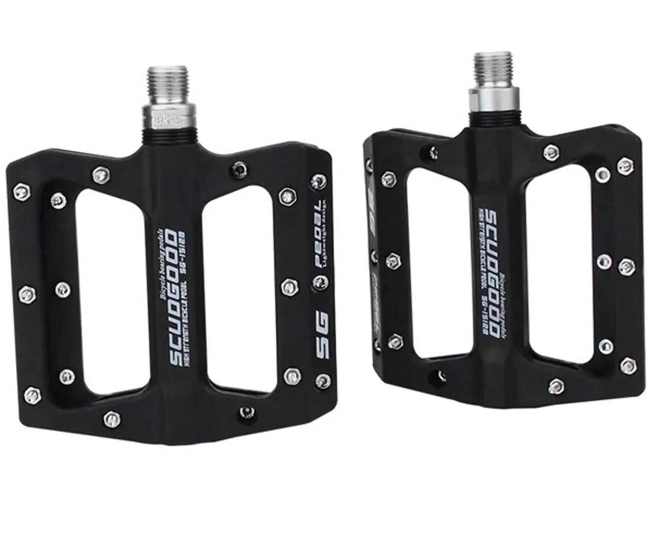 Велосипедные педали ScudGood MTB нейлон 106x97 мм Черный
