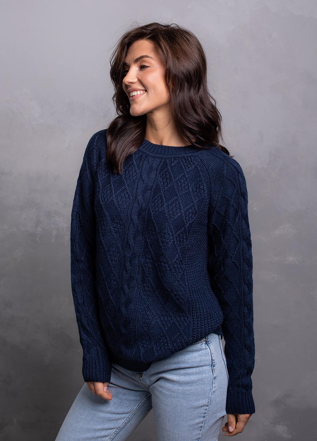 Свитер женский S-L Темно-синий (Bakhur 3203 Темно-синій) - фото 2