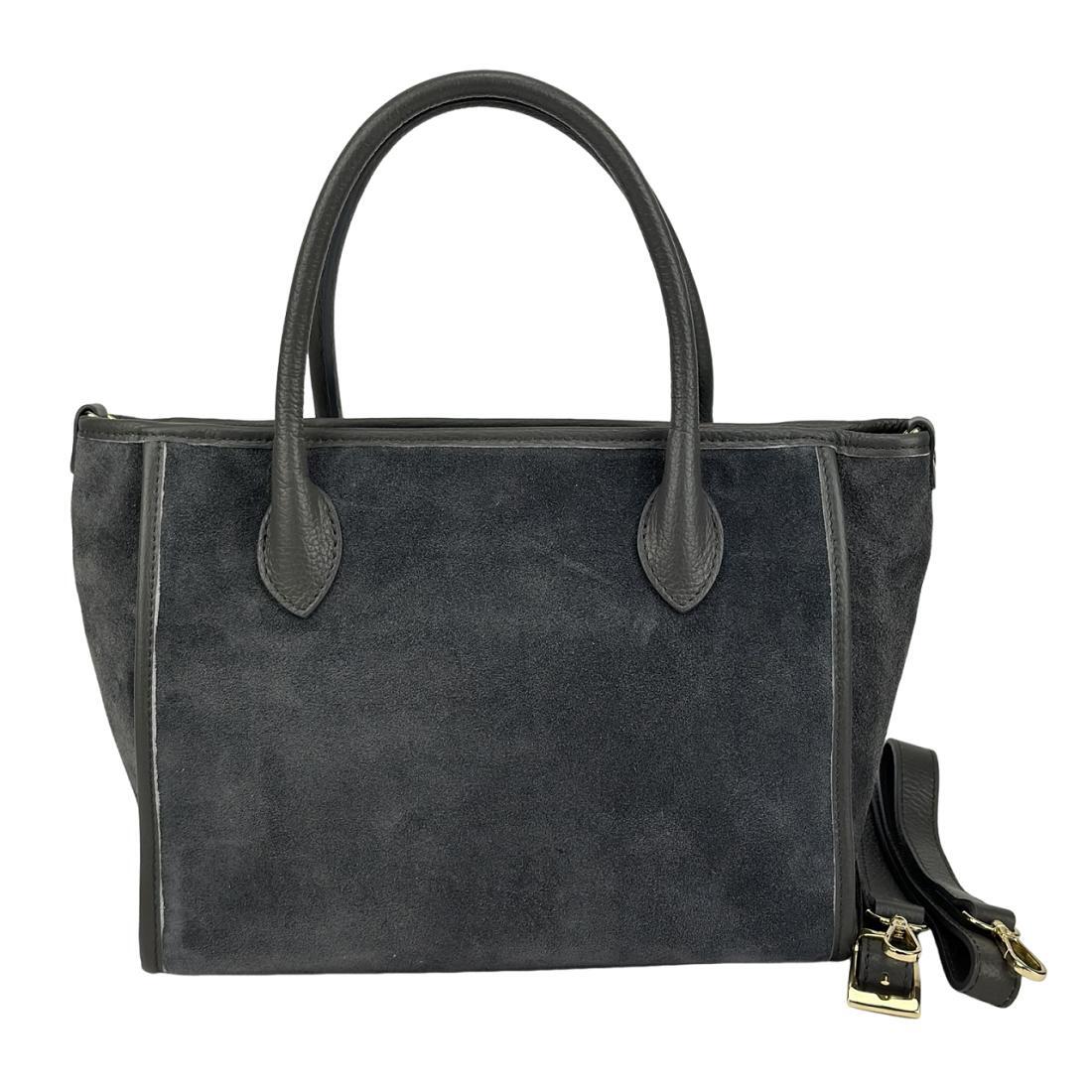 Жіноча сумка Royal Bag F-IT-7685DG замшева Сірий (8023) - фото 3 Жіноча сумка Royal Bag F-IT-7685DG замшева Сірий (8023) - фото 3