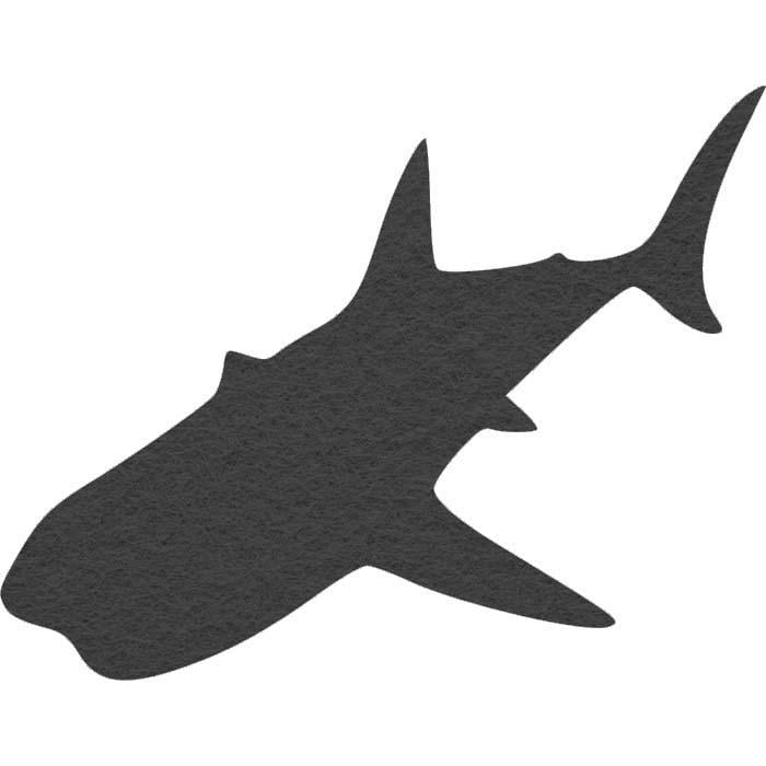 Вырубка из фетра/фоамирана Акула №4 4,5x3,5 см (2501160343)