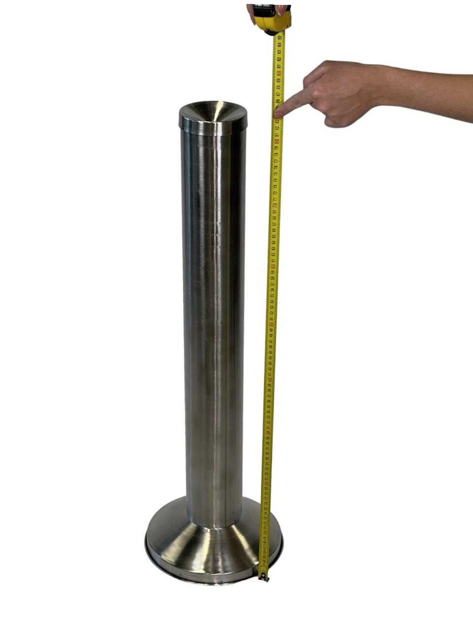 Попільничка-труба циліндрична з нержавіючої сталі d 110 мм h 83 см (4418.1182S.304.00) - фото 5 Попільничка-труба циліндрична з нержавіючої сталі d 110 мм h 83 см (4418.1182S.304.00) - фото 5