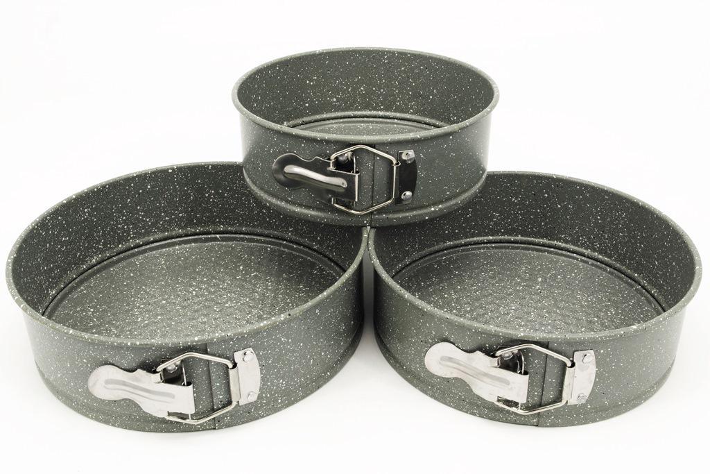 Набір круглих форм для торта A-Plus 0034 мармурове покриття 3 шт. (DR001470)