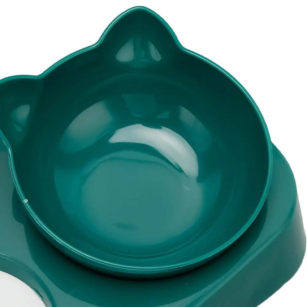 Миска для кошек Taotaopets 119906 220x282x145 мм Green (784780101) - фото 2