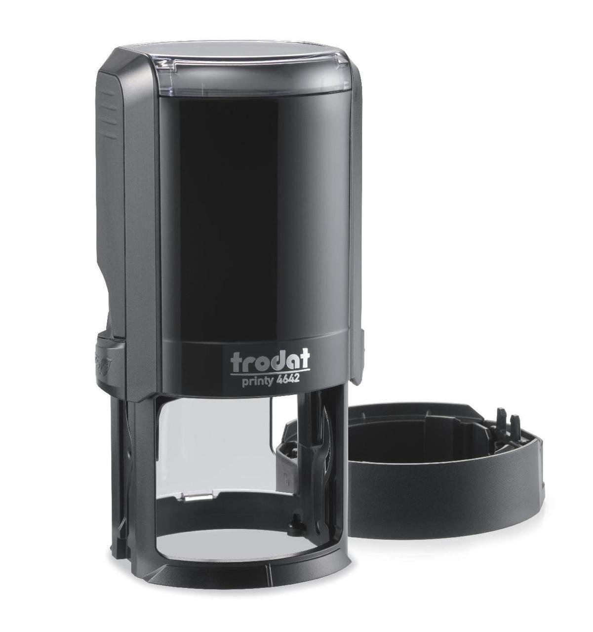 Оснащення для круглої печатки Trodat Printy 4642 d 42 мм з ковпачком Чорний (4642 Чорний)