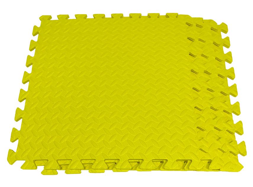 Пол мягкий-пазл EVA 500х500х10 мм Желтый (1994532944) - фото 2