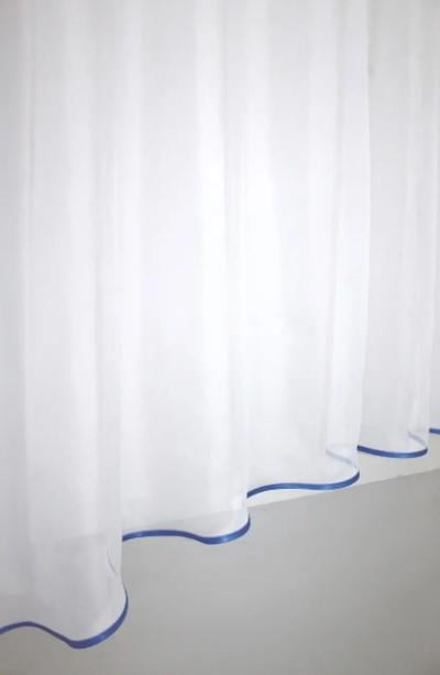 Гардина на кухню с аркой шифон 280х170 см Голубой/Белый (036к) - фото 3 Гардина на кухню с аркой шифон 280х170 см Голубой/Белый (036к) - фото 3