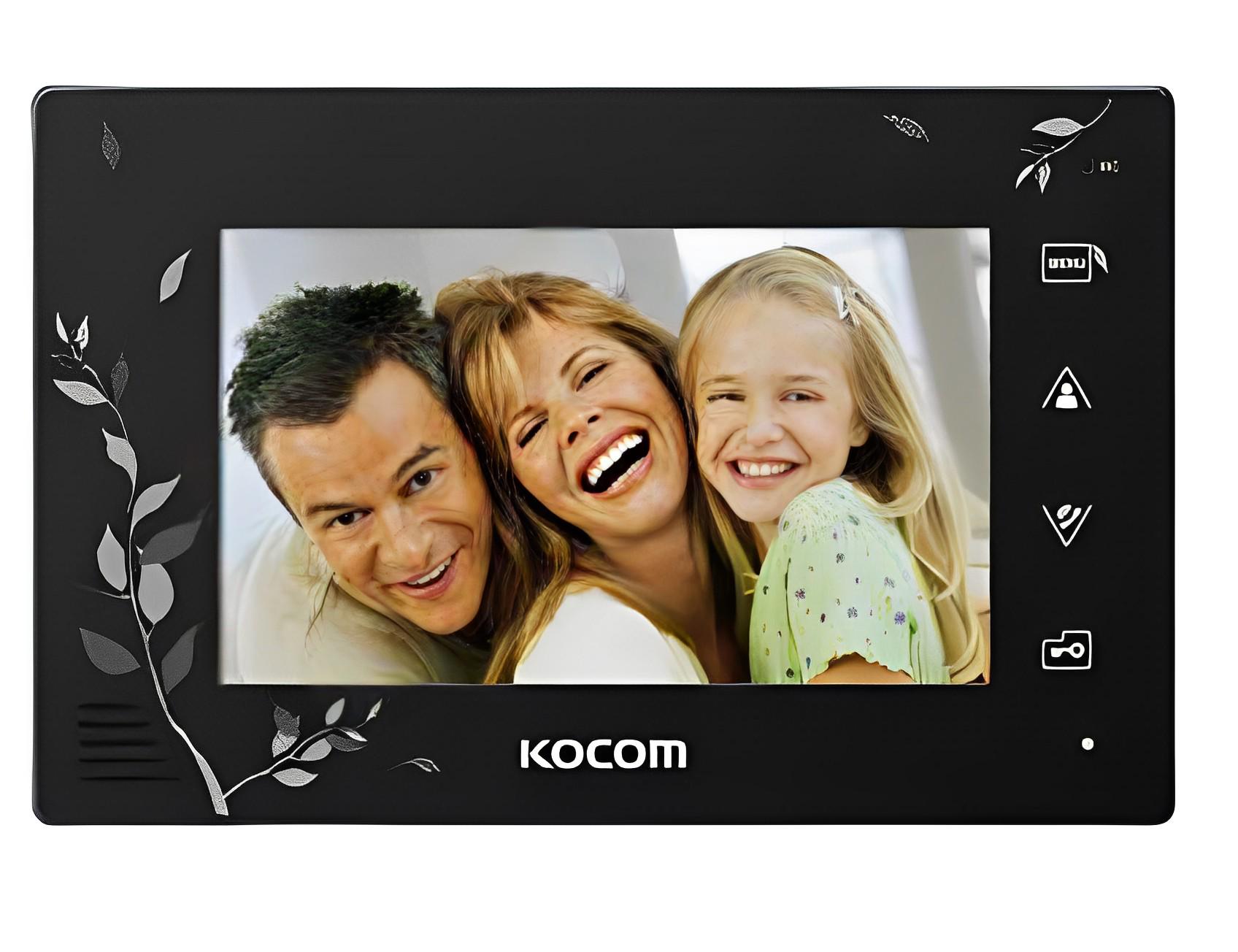 Відеодомофон Kocom KCV-A374SDLE Black (17683)