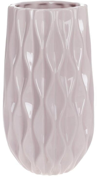 Ваза керамическая Stone Flower 16x16x30 см Светло-розовый