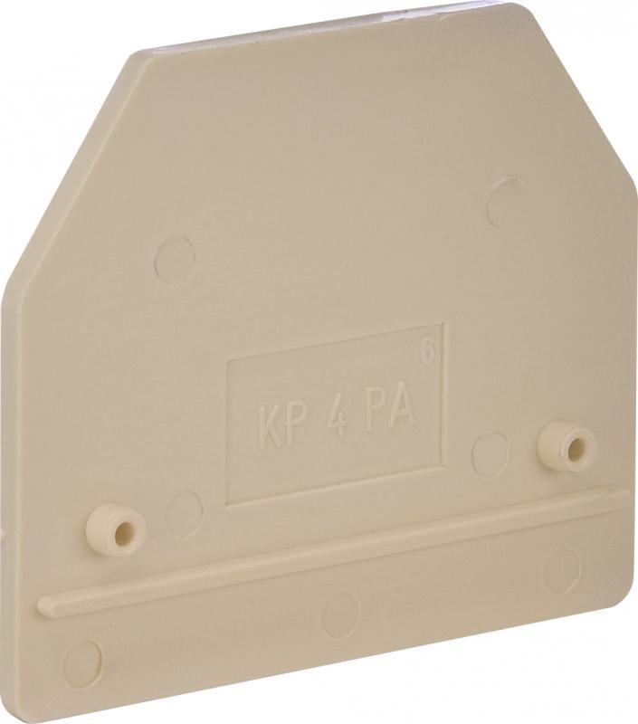 Загшулка для наборных клемм боковая ETI KP 4 PA пластиковая Бежевый (3901017)