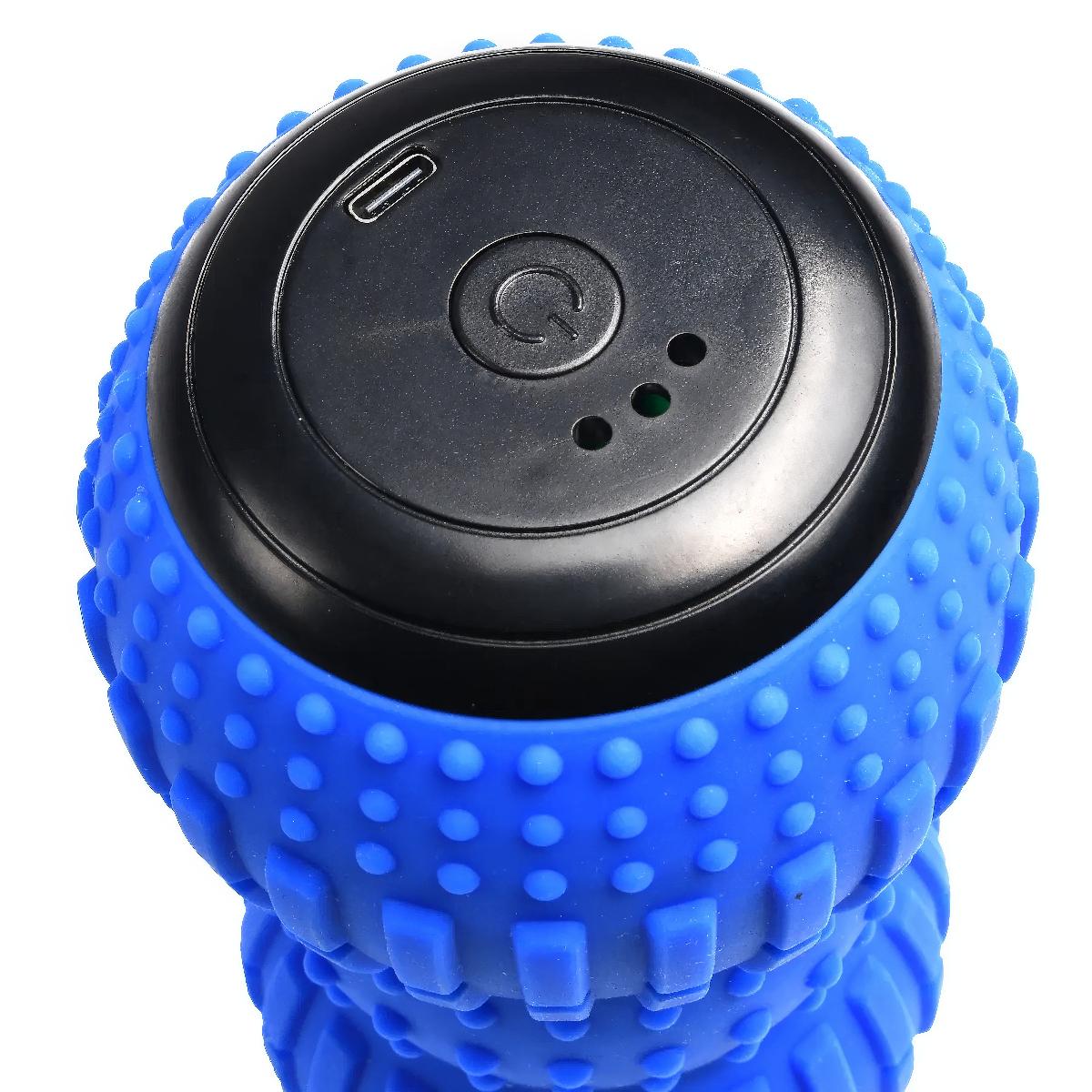 Вибромассажер для поясницы и шеи Massage Ball Синий (1010512-Blue) - фото 5