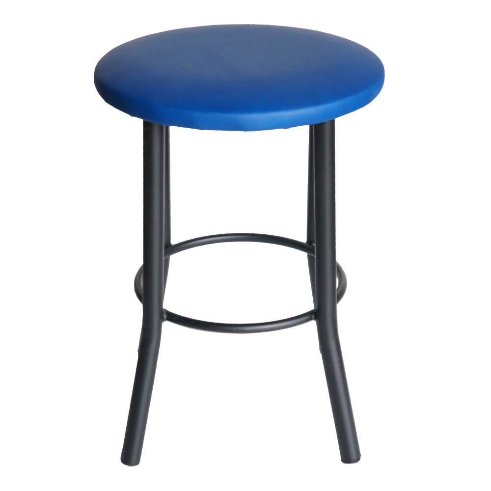 Табурет Тедди-Black кожзаменитель Синий (U24842-11)