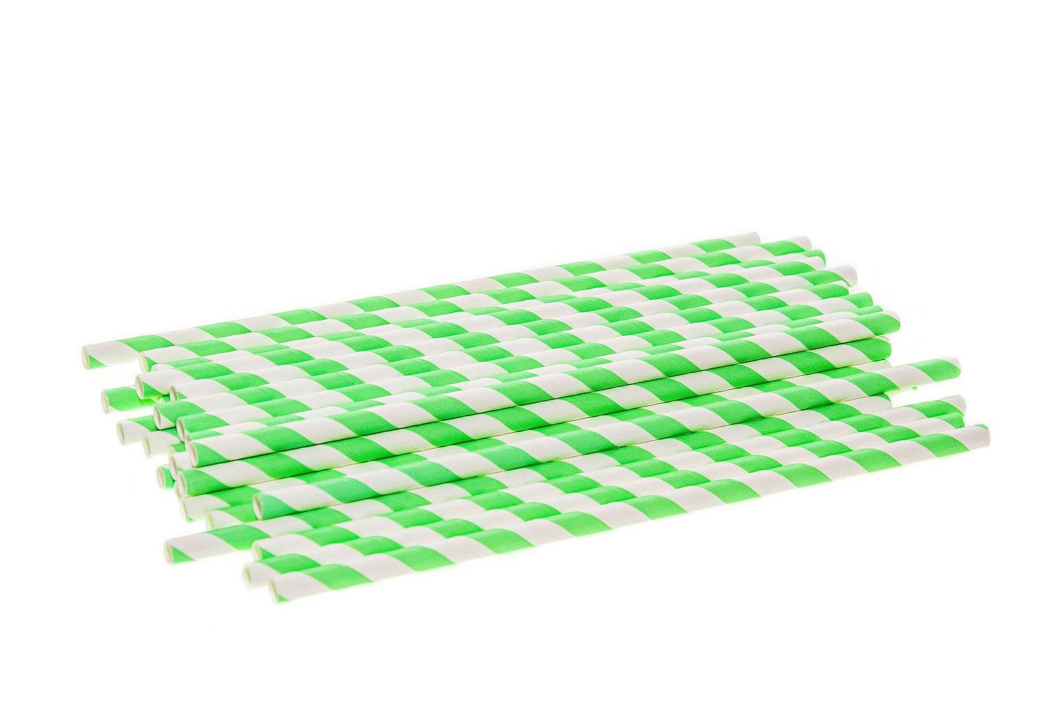 Трубочка для напитков One Chef Диагональ бумажная 8 цветов 200 мм d 6 мм 25 шт. в уп. (51924) - фото 12