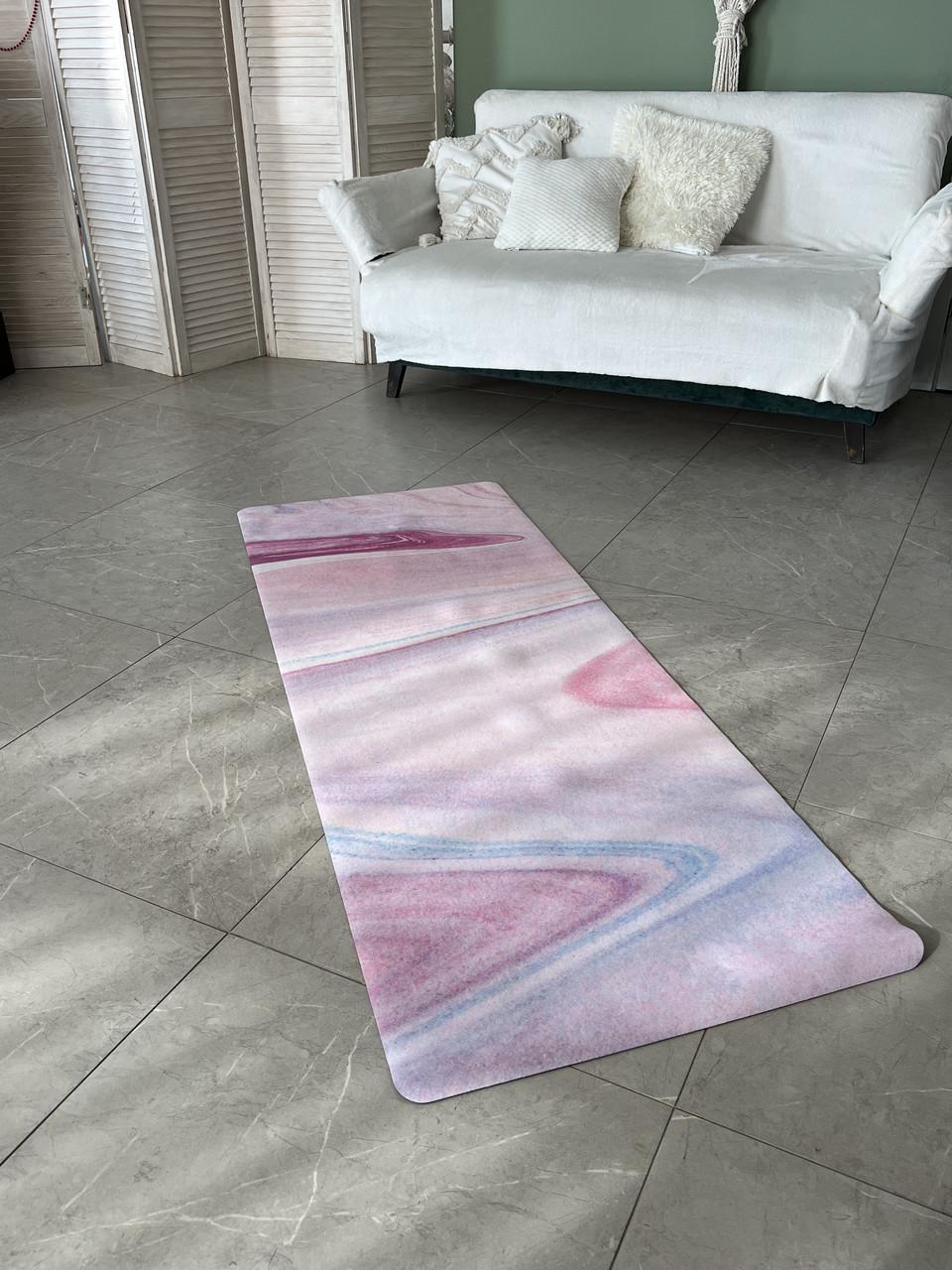 Коврик для йоги Lita Sand SU премиальный замшевый/каучуковый 183х68х0,3 см Pink (13510862) - фото 2 Коврик для йоги Lita Sand SU премиальный замшевый/каучуковый 183х68х0,3 см Pink (13510862) - фото 2