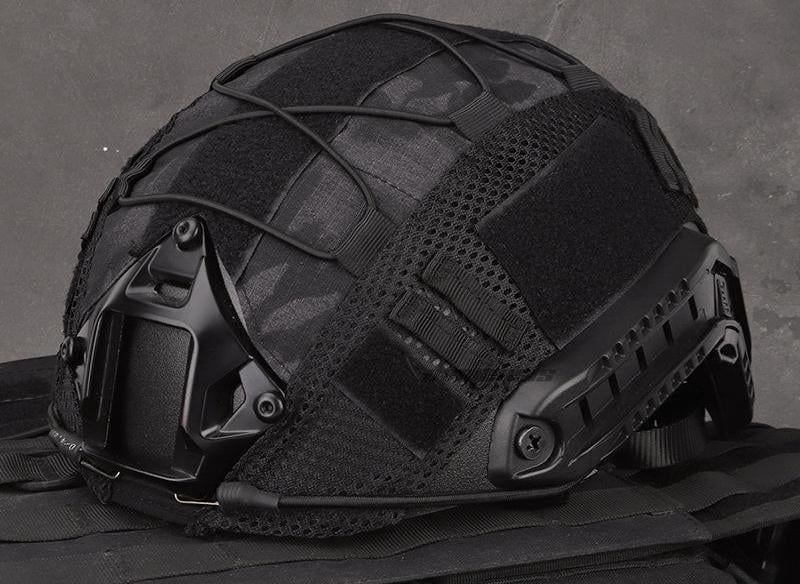 Маскировочный кавер на баллистический шлем типа Fast Черный (300155)