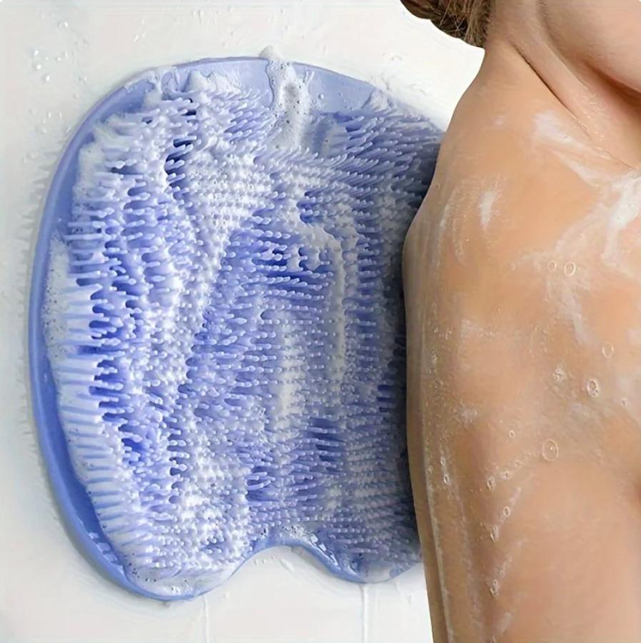 Килимок для ніг масажний у ванну/душ на присосках силіконовий Блакитний (83815971) - фото 3 Килимок для ніг масажний у ванну/душ на присосках силіконовий Блакитний (83815971) - фото 3