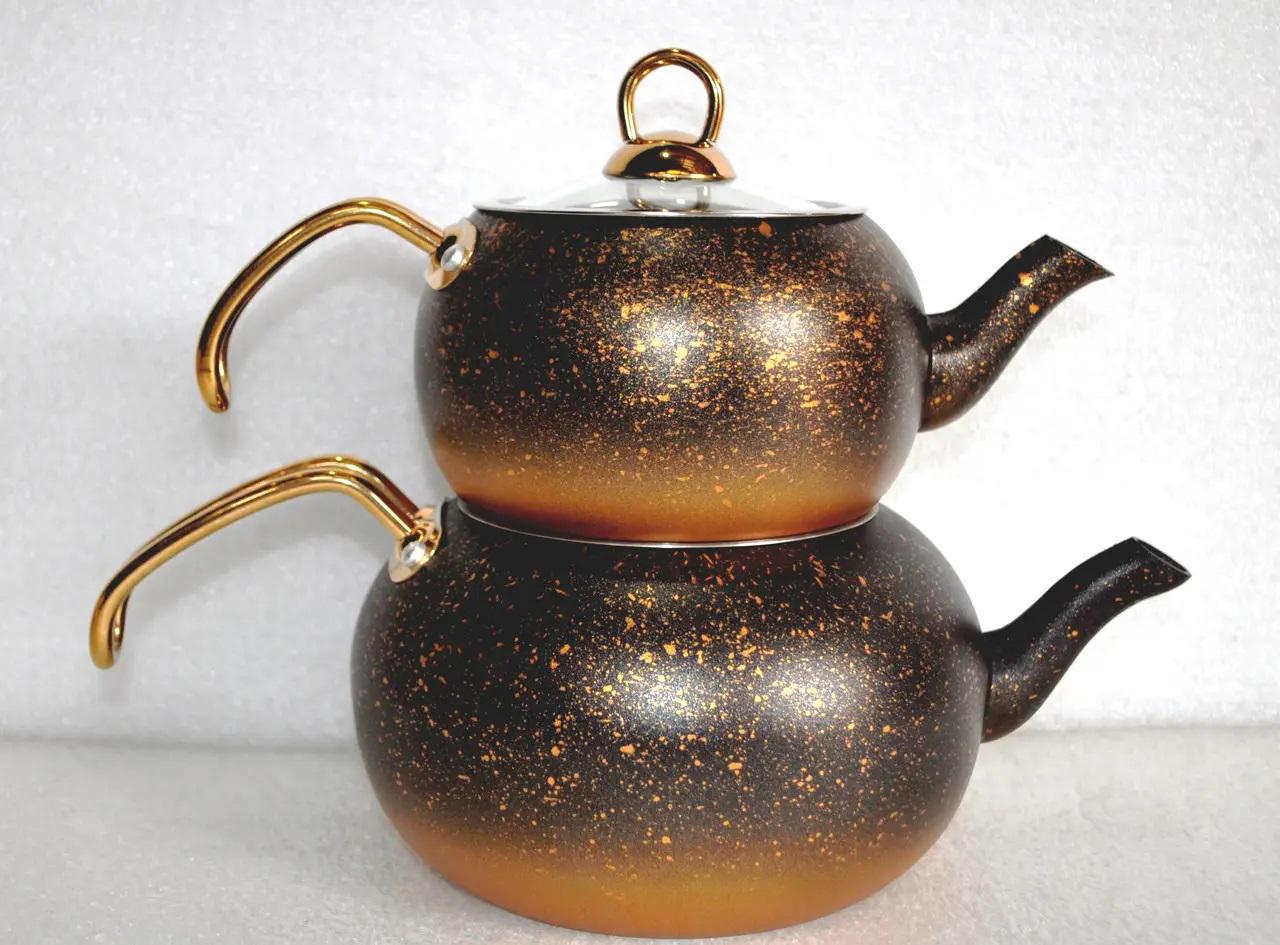 Чайник двухъярусный OMS Collection 8210-M 1/2 л Gold (88389) - фото 2