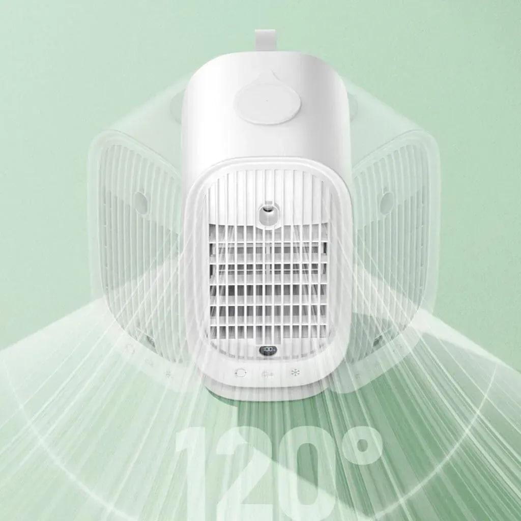 Вентилятор з водяним охолодженням Remax F21 з акумулятором 4000 mAh White (000523) - фото 3