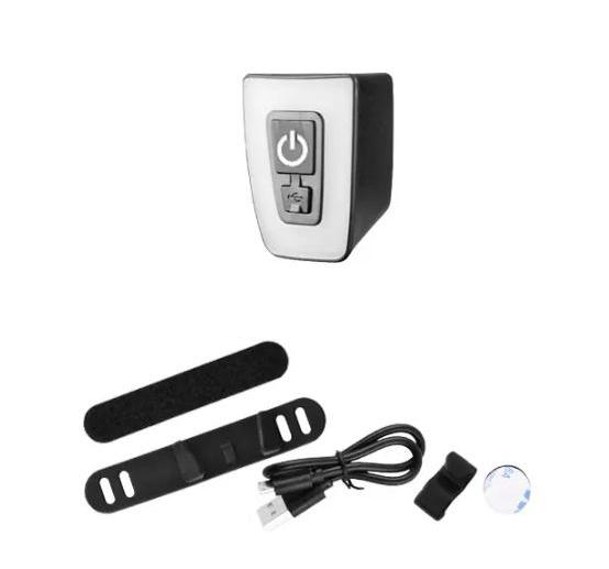 Велосипедная задняя фара T11-15LED microUSB Red (11155)